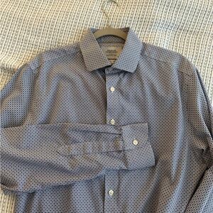 Charles Tyrwhitt Non-Iron Slim Fit Men’s Shirt Blue